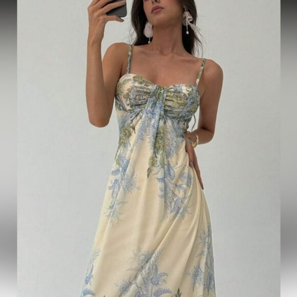 Boho floral print cami maxi dress - Picture 4 of 6